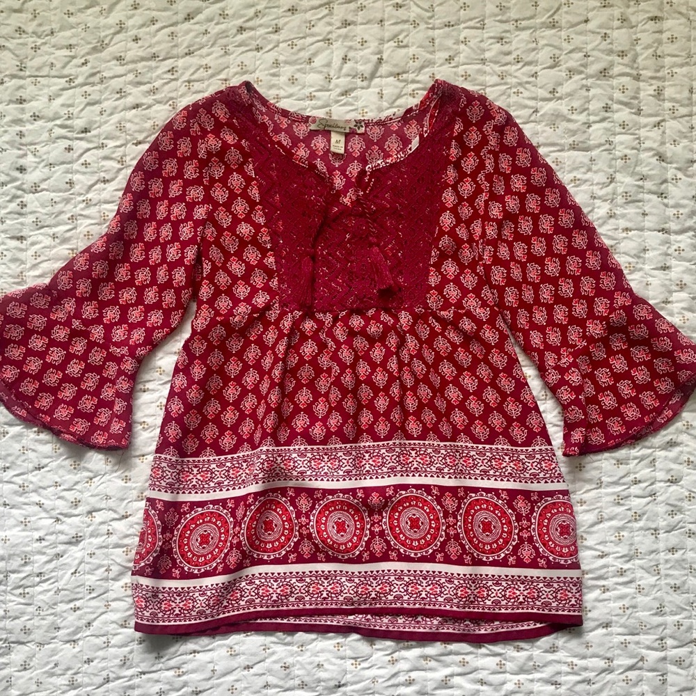 Speechless brand girls size medium red crimson top